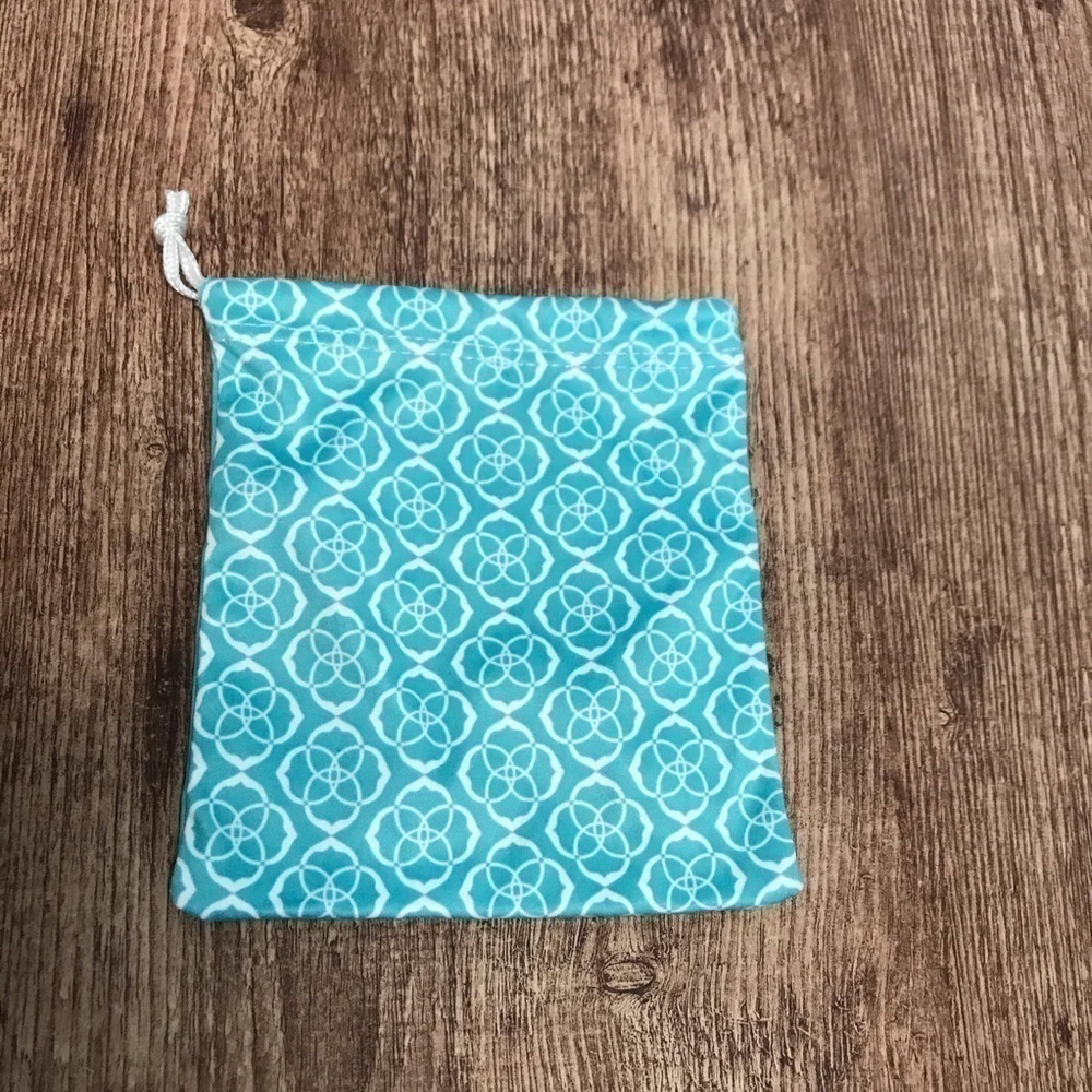 Kendra Scott Drawstring Dust Bag Small Turquoise - Picture 2 of 2